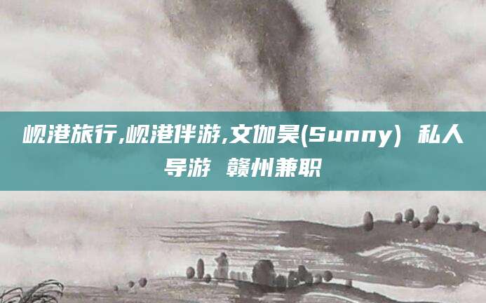 燕郊岘港旅行,岘港伴游,文伽昊(Sunny) 私人导游 赣州兼职